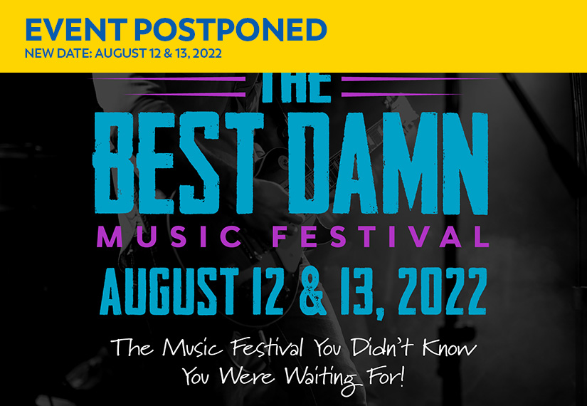 The Best Damn Music Festival event poster
