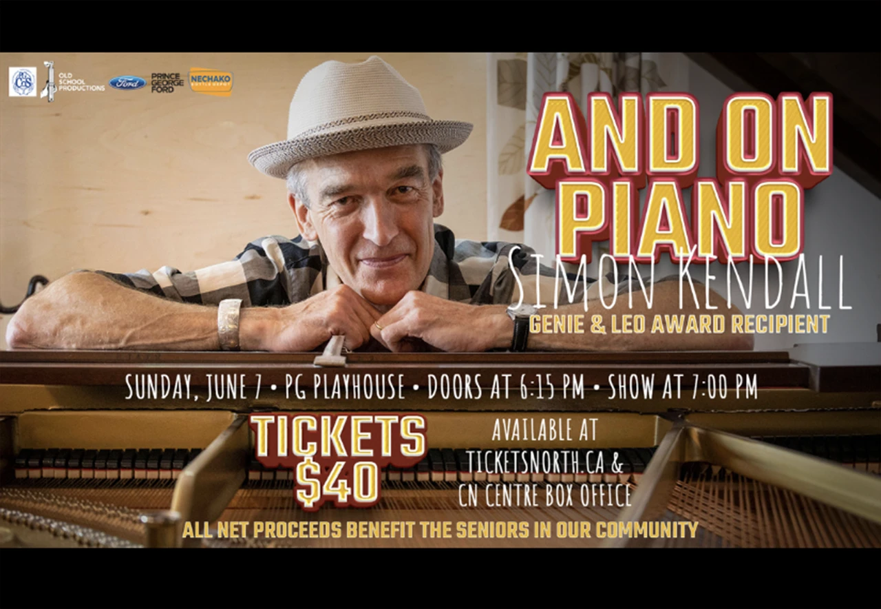 And on Piano - Simon Kendall, with Genie & Leo Award Recipient, on Sunday June 7, 2026